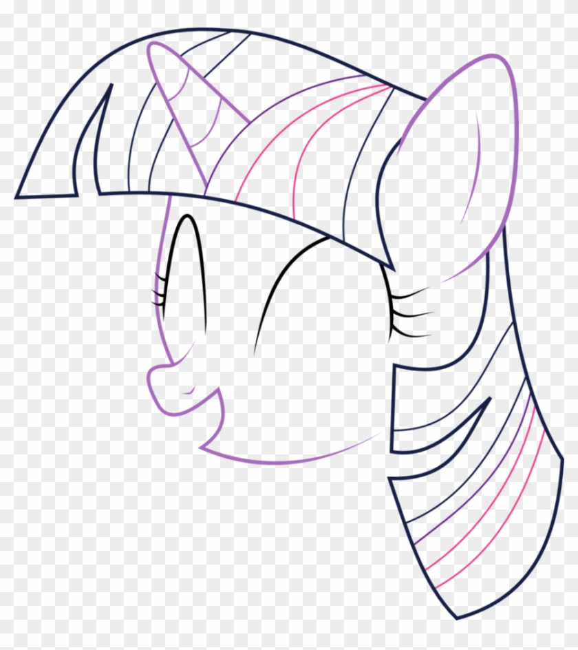 Twilight Sparkle Outline By - Twilight Sparkle Outline By #1512007