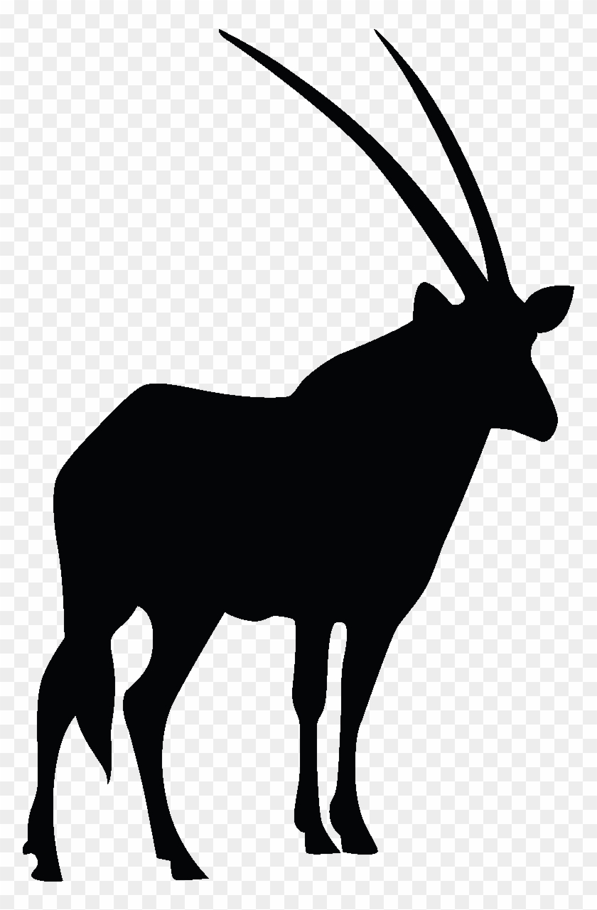 Sticker Silhouette Antilope Animal Outline, Safari - Sticker Silhouette Antilope Animal Outline, Safari #1512045