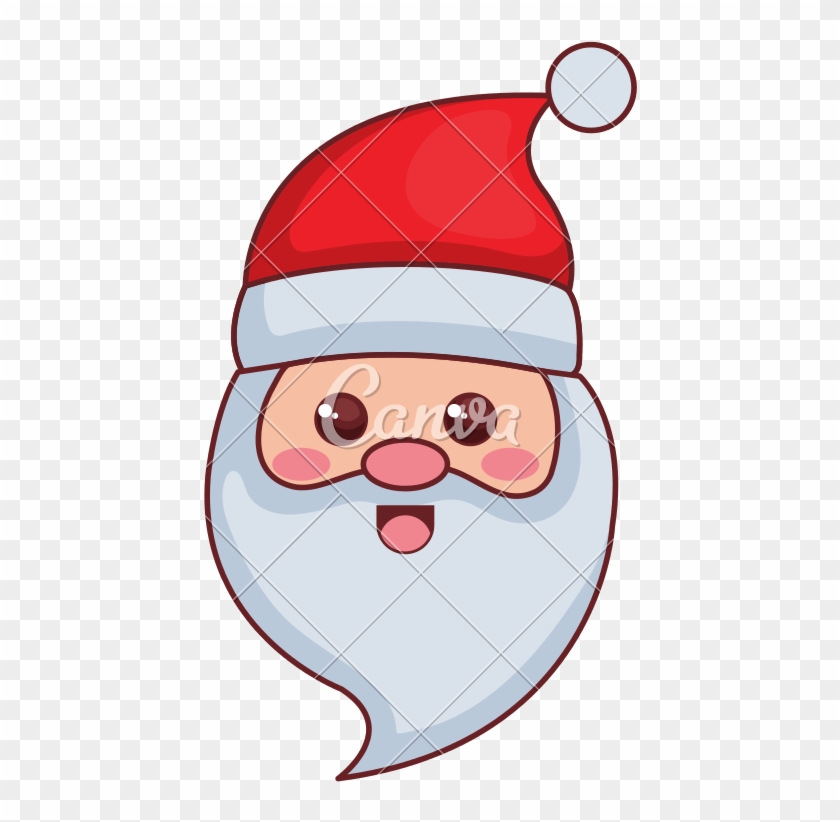 Cute Santa Claus Head Christmas Character - Cute Santa Claus Head Christmas Character #1512098
