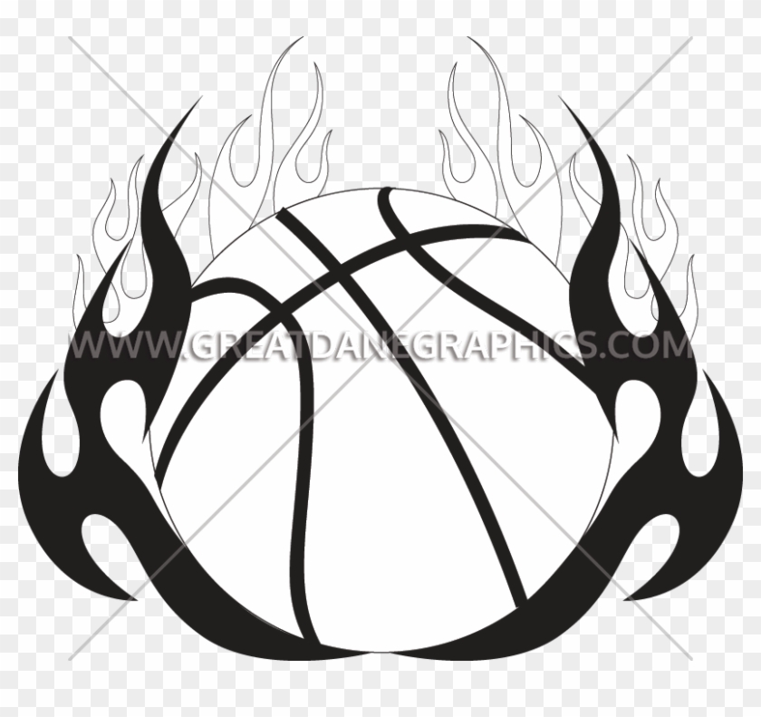 Basketball Tribal Flames - Basketball Tribal Flames #1512362