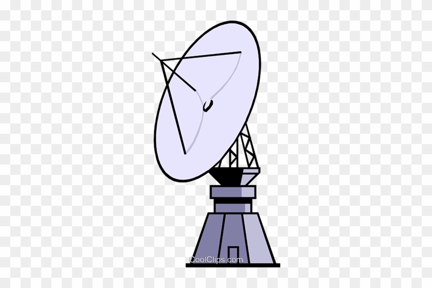 Satellite Dish Royalty Free Vector Clip Art Illustration - Satellite Dish Royalty Free Vector Clip Art Illustration #1512388