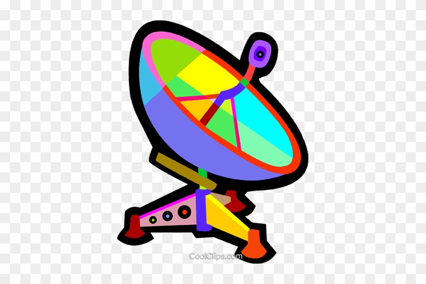 Satellite Dish Royalty Free Vector Clip Art Illustration - Satellite Dish Royalty Free Vector Clip Art Illustration #1512409