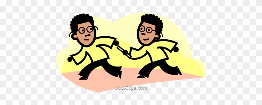 Relay Runners Royalty Free Vector Clip Art Illustration - Relay Runners Royalty Free Vector Clip Art Illustration #1512417