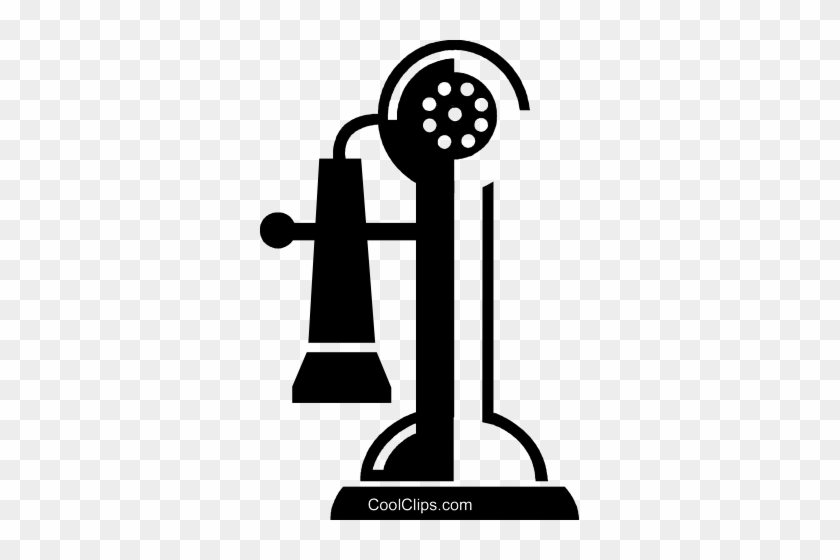 Antique Phone Royalty Free Vector Clip Art Illustration - Antique Phone Royalty Free Vector Clip Art Illustration #1512448