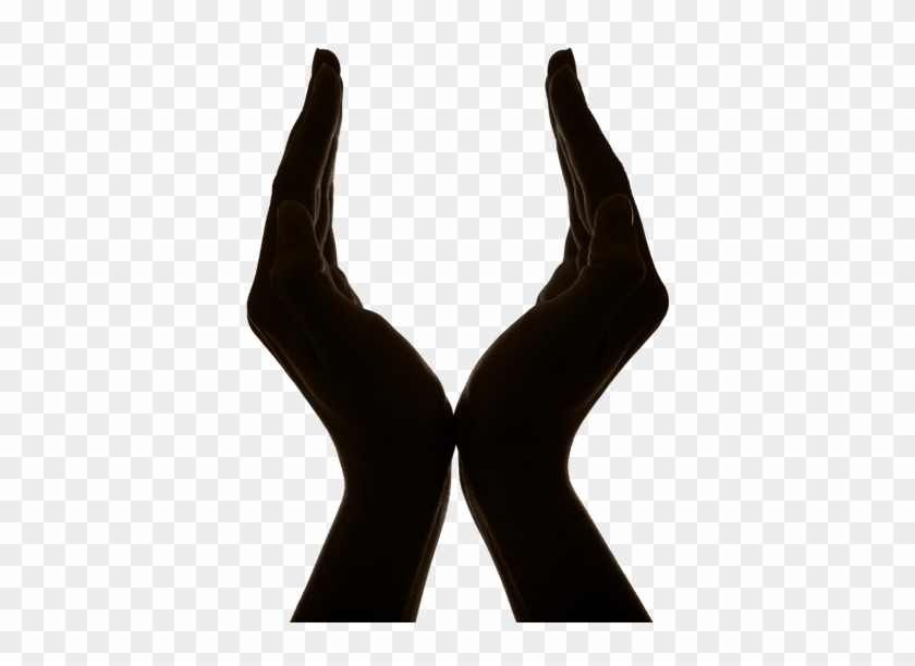 Cupped Hands Silhouette - Cupped Hands Silhouette #1512990