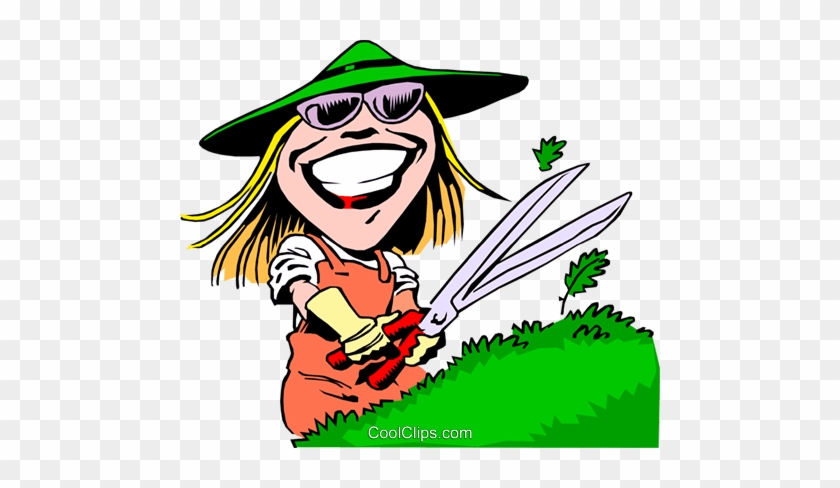 Gardening Cartoon Royalty Free Vector Clip Art - Gardening Cartoon Royalty Free Vector Clip Art #1513112