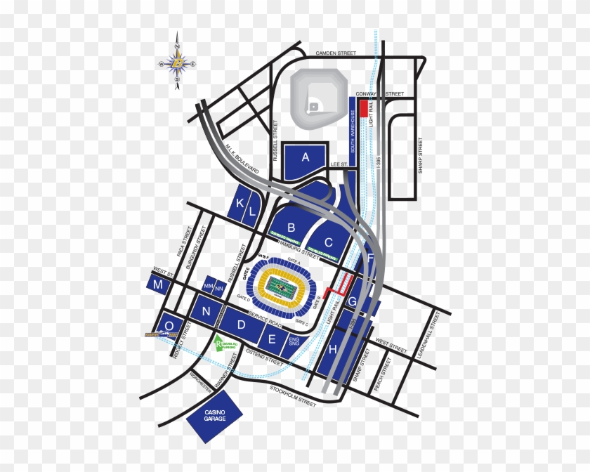 Baltimore Ravens Parking Lots At M& T Bank Stadium - Baltimore Ravens ...