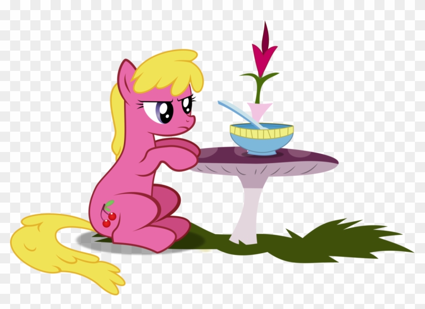 Archive-alicorn, Bowl, Cherry Berry, Flower, Frown, - Archive-alicorn, Bowl, Cherry Berry, Flower, Frown, #1513761