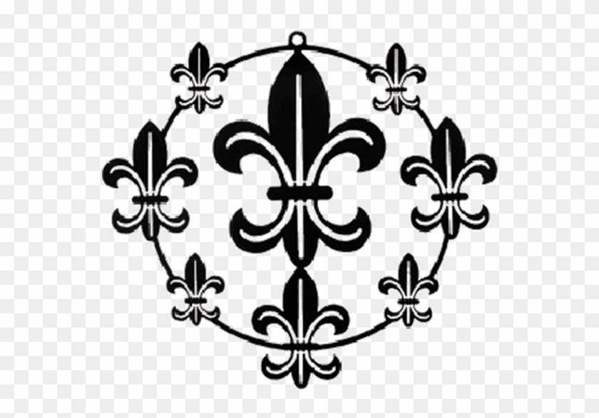 Fleur De Lis Array Window Art - Fleur De Lis Array Window Art #1514254
