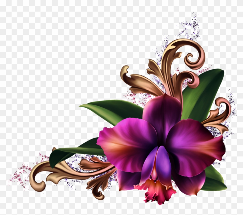 Romantic Orchids Dividers, Flower Art, Orchids, Florals, - Romantic Orchids Dividers, Flower Art, Orchids, Florals, #1514362