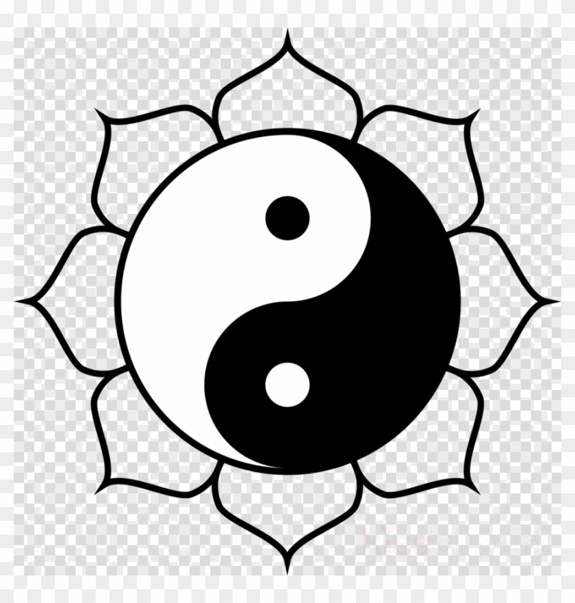 Yin Yang Lotus Clipart Buddhism Yin And Yang Clip Art - Yin Yang Lotus Clipart Buddhism Yin And Yang Clip Art #1514674