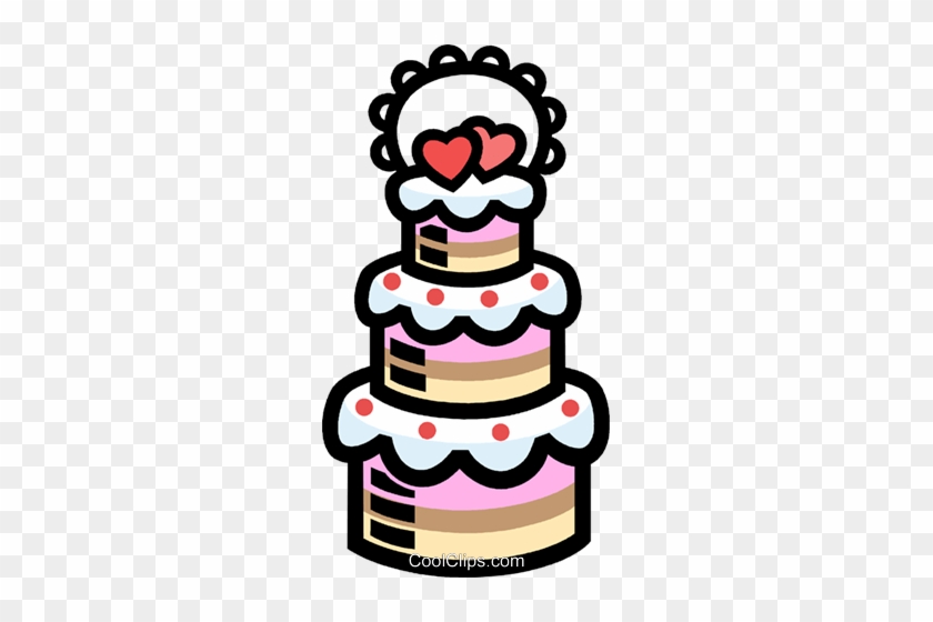 Wedding Cakes Royalty Free Vector Clip Art Illustration - Wedding Cakes Royalty Free Vector Clip Art Illustration #1514692