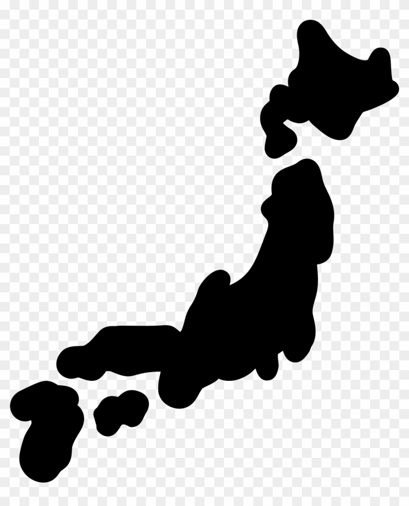 Japan Map Silhouette At Getdrawings Com Free - Japan Map Silhouette At Getdrawings Com Free #1514998