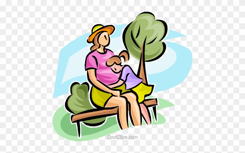 Pregnant Woman With A Young Child Royalty Free Vector - Pregnant Woman With A Young Child Royalty Free Vector #1515123