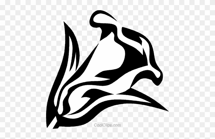 Calla Lily Royalty Free Vector Clip Art Illustration - Calla Lily Royalty Free Vector Clip Art Illustration #1515381