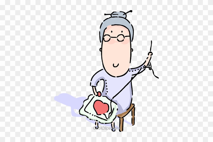 Seamstress Royalty Free Vector Clip Art Illustration - Seamstress Royalty Free Vector Clip Art Illustration #1515583