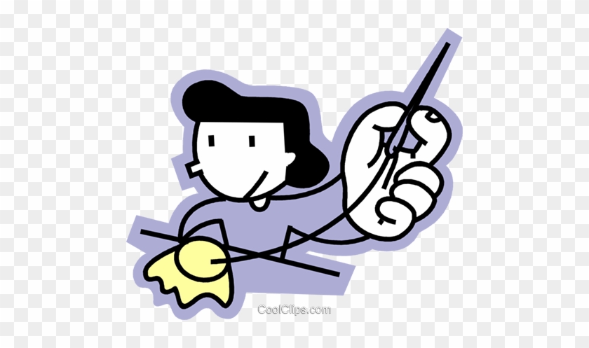 Seamstress Royalty Free Vector Clip Art Illustration - Seamstress Royalty Free Vector Clip Art Illustration #1515587