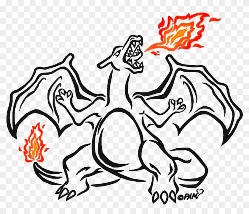 Tribal Charizard Design Tattoos - Tribal Charizard Design Tattoos #1515645