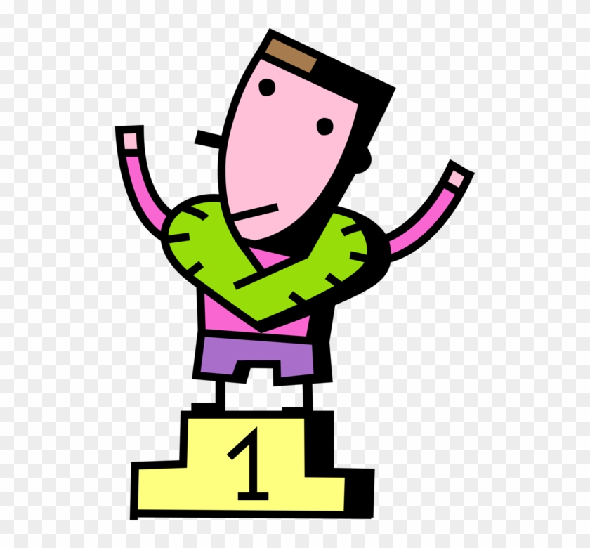 Winning Athlete With Laurel Wreath Image Illustration - Winning Athlete With Laurel Wreath Image Illustration #1515864