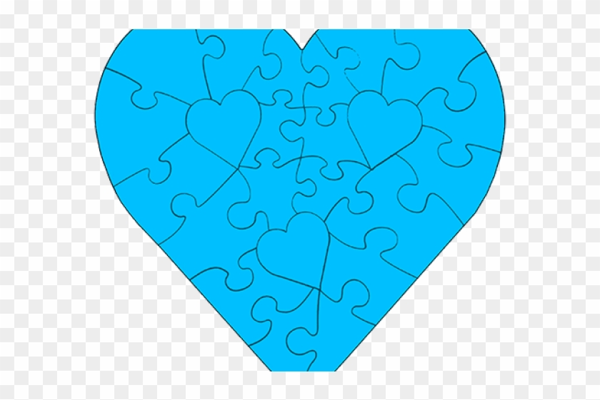 Heart Shaped Clipart Blue - Heart Shaped Clipart Blue #1515927