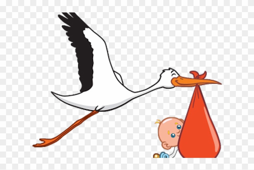 Stork Clipart Baby Transparent Background - Stork Clipart Baby Transparent Background #1515974
