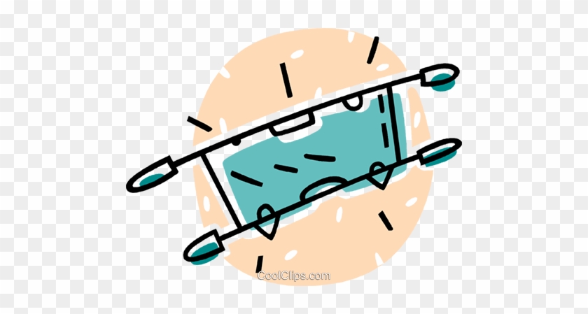 Hospital Stretcher Royalty Free Vector Clip Art Illustration - Hospital Stretcher Royalty Free Vector Clip Art Illustration #1516046