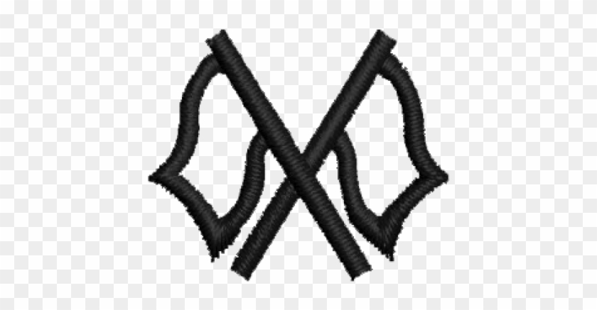 Crossed Flags Insert - Crossed Flags Insert #1516144