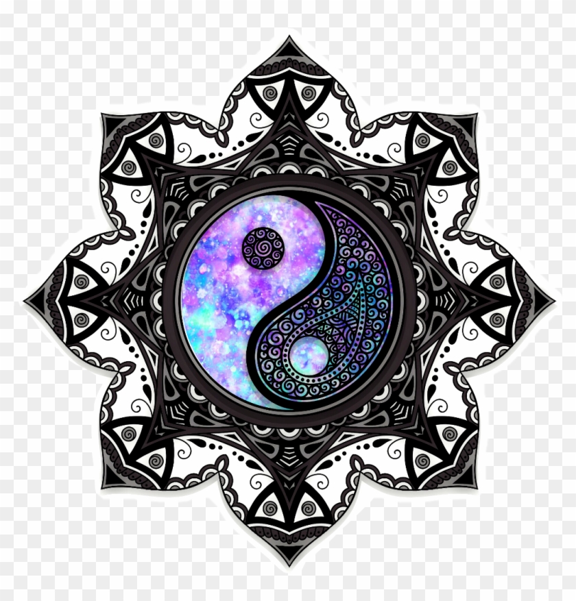 Mandala Galaxy Sparkles Yinyang Yinandyang - Mandala Galaxy Sparkles Yinyang Yinandyang #1516399