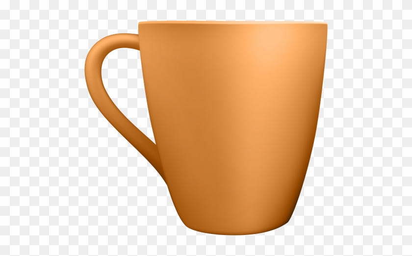 Orange Ceramic Mug Clip Art - Orange Ceramic Mug Clip Art #1516524