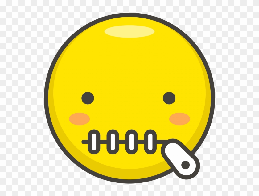 Zipper Mouth Face Emoji - Zipper Mouth Face Emoji #1516737