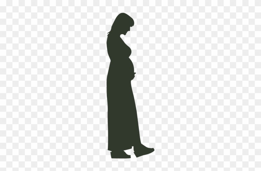 Pregnant Woman Silhouette Walking - Pregnant Woman Silhouette Walking #1516782