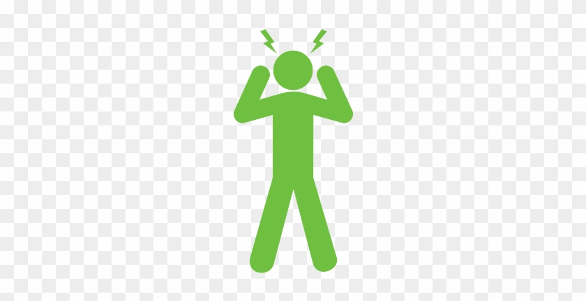Figure With Hands Held To Head Indicating Stress - Figure With Hands Held To Head Indicating Stress #1516792