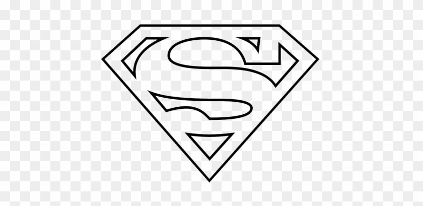 Black And White Superman Logo Png - Black And White Superman Logo Png #1516827