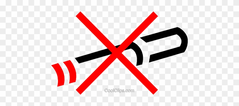 No Smoking Sign Royalty Free Vector Clip Art Illustration - No Smoking Sign Royalty Free Vector Clip Art Illustration #1516863