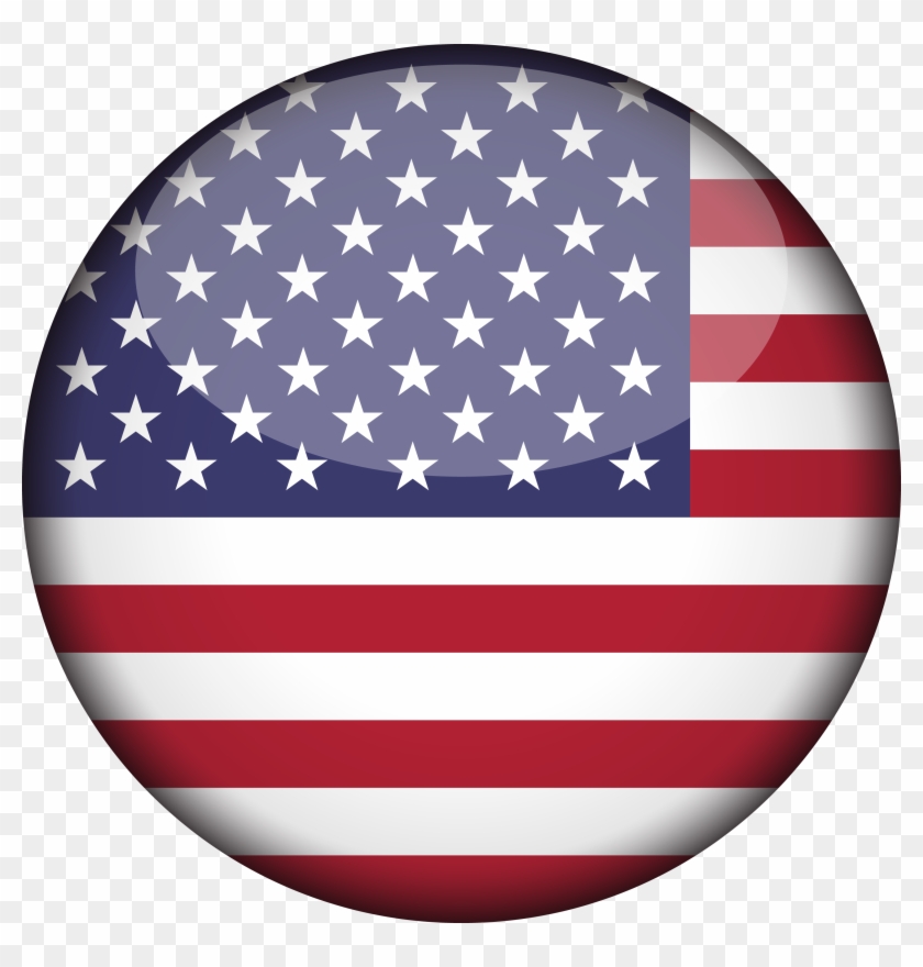 Clip Art United States Of America Flag 3d Round - Clip Art United States Of America Flag 3d Round #1517048