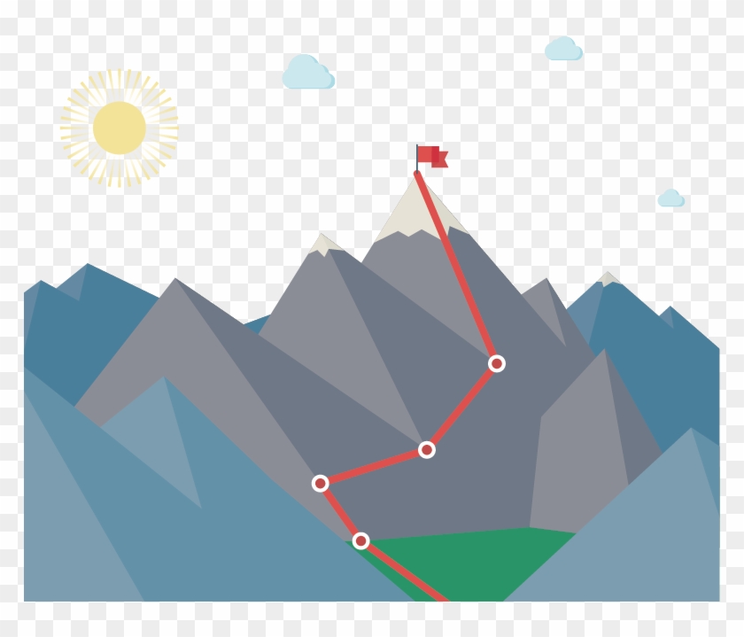 Clip Art Graphic Mountains - Clip Art Graphic Mountains #1517901