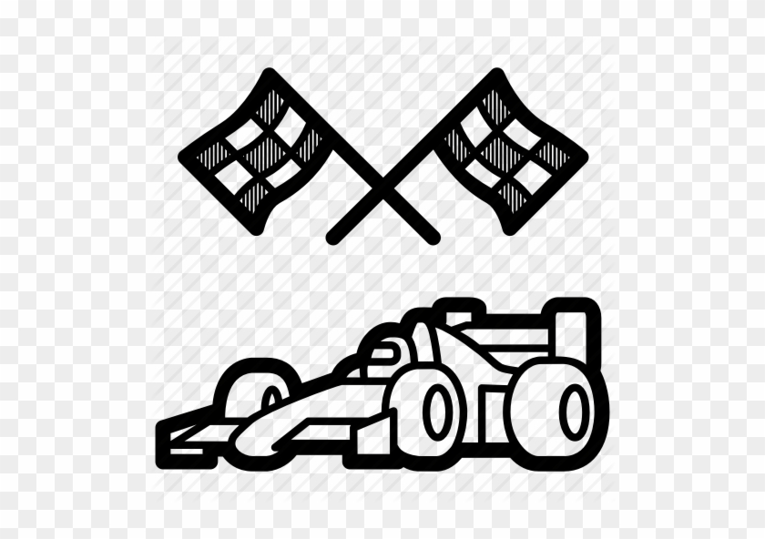 Drawn Race Car Motor Car - Drawn Race Car Motor Car #1518551