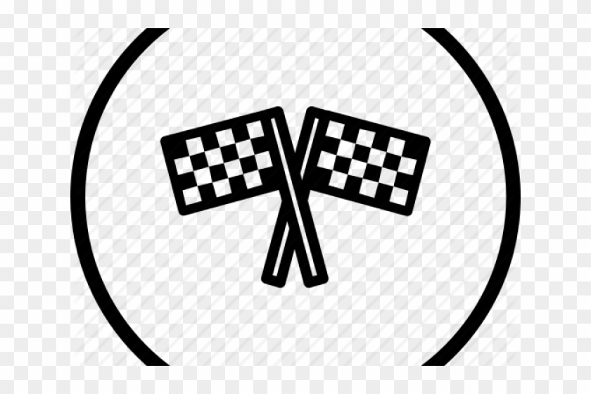 Drawn Race Car Race Flag - Drawn Race Car Race Flag #1518552