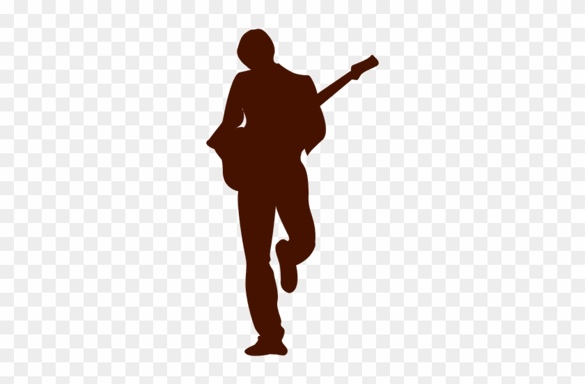 Graphic Black And White Stock Music Guitar Player Silhouette - Graphic Black And White Stock Music Guitar Player Silhouette #1518633