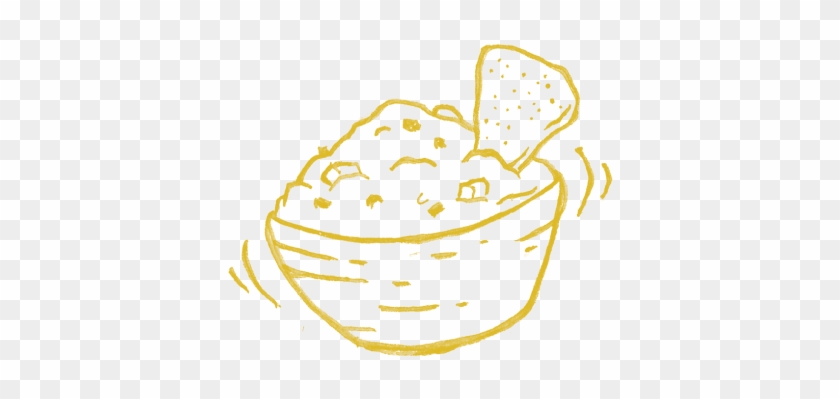 Bowl Of Guacamole Illustration - Bowl Of Guacamole Illustration #1518871