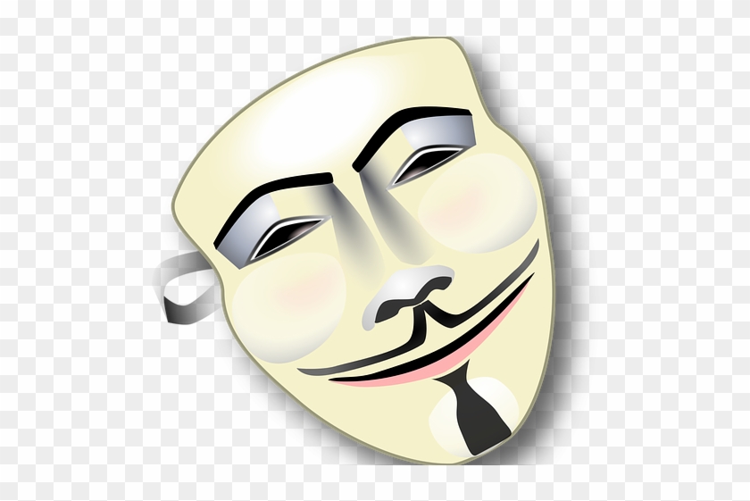 Hacker Clipart Guy Fawkes Mask - Hacker Clipart Guy Fawkes Mask #1518922