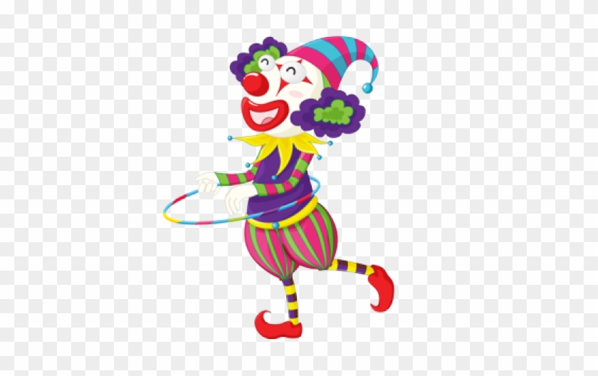 Stickers Clown Hula Hoop - Stickers Clown Hula Hoop #1519369