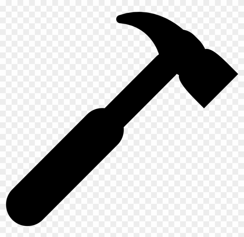 Png Black And White Silhouette Of A Crossed Hammer - Png Black And White Silhouette Of A Crossed Hammer #1519497