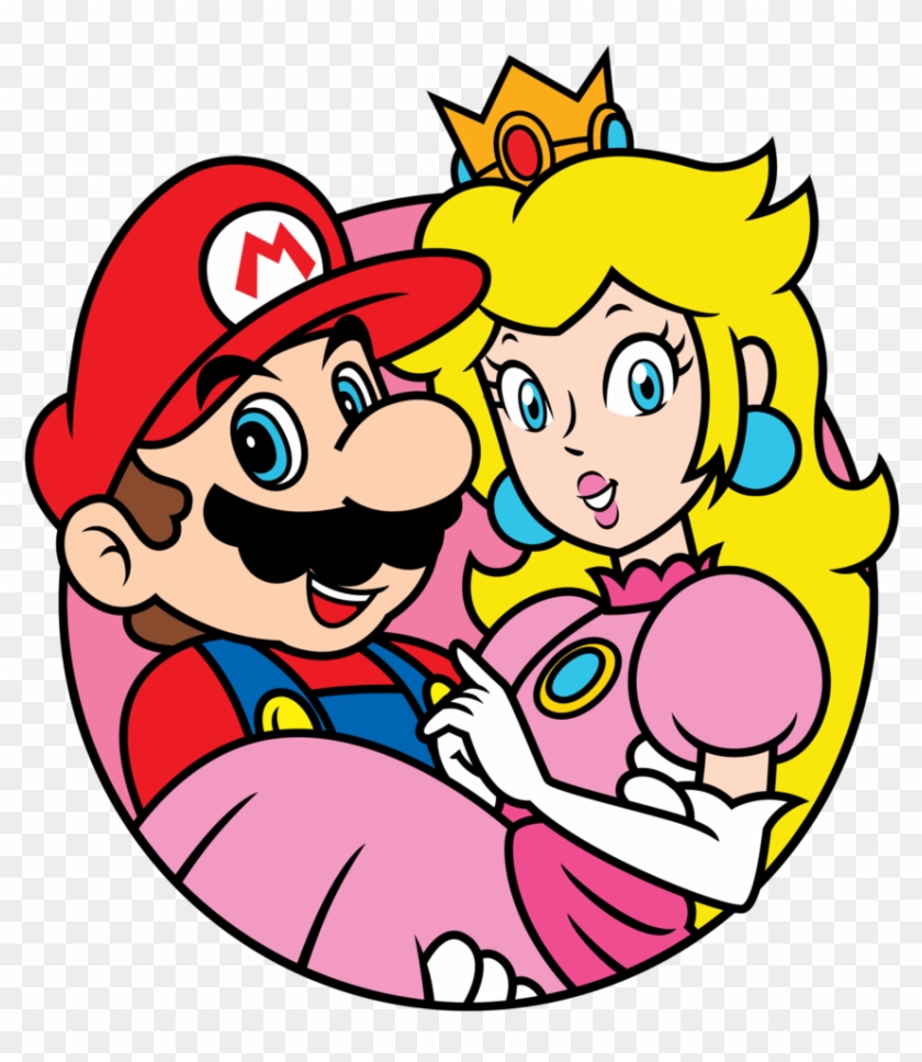Mario and Peach (2D artwork style) by lyndonpatrick.deviantart.com on  @DeviantArt