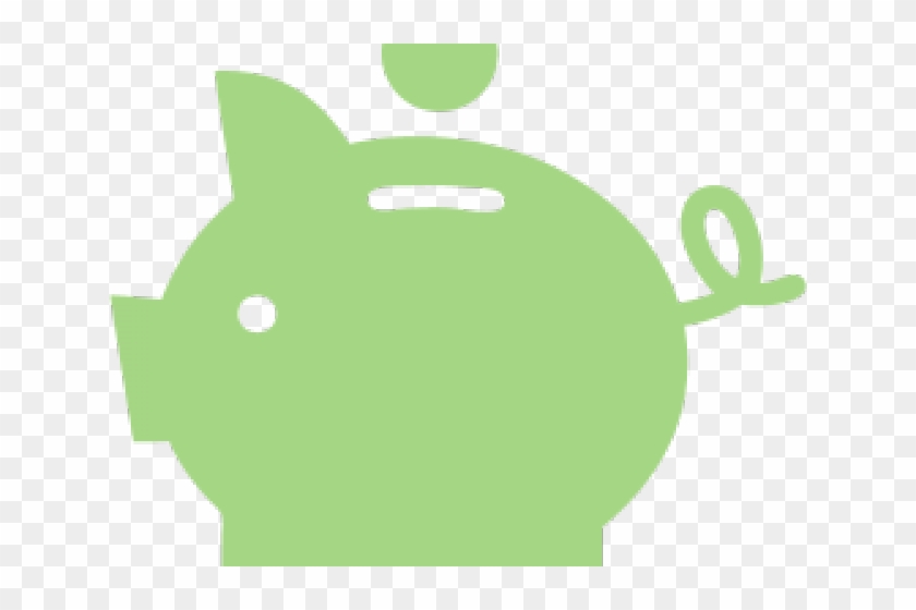 Green Clipart Piggy Bank - Green Clipart Piggy Bank #1520216