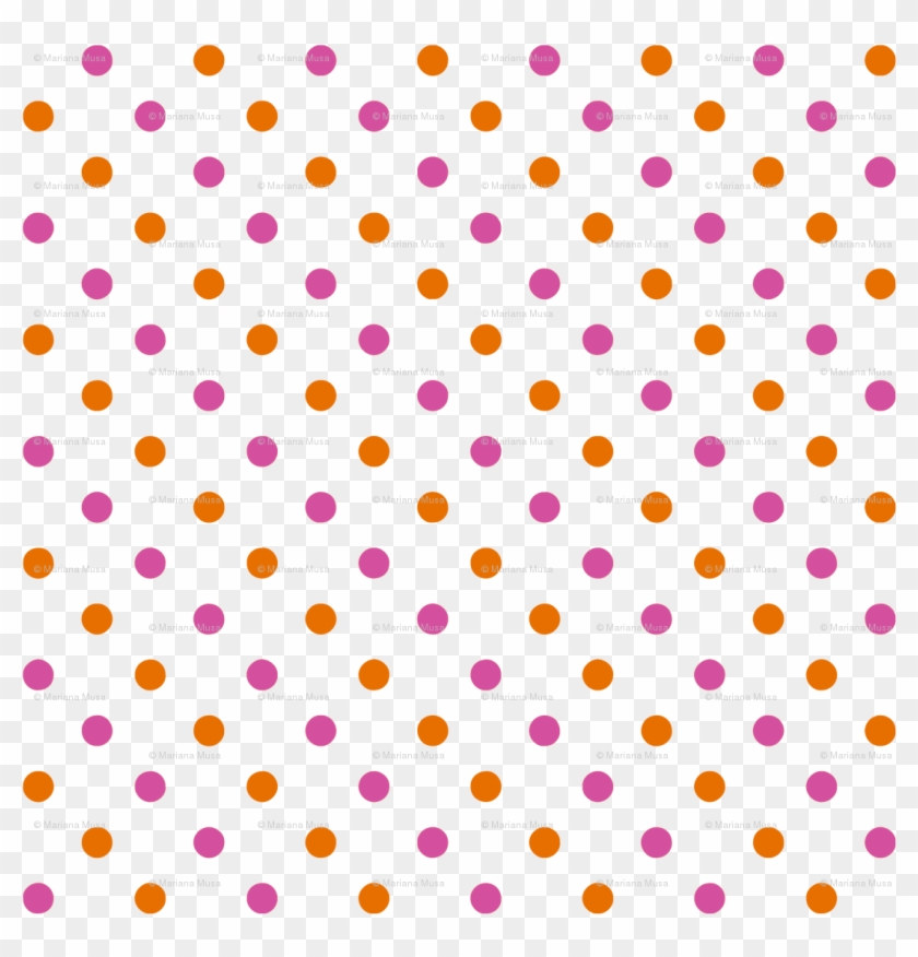 Fun Flowers Pink Orange Polka Dots Fabric - Fun Flowers Pink Orange Polka Dots Fabric #1520998