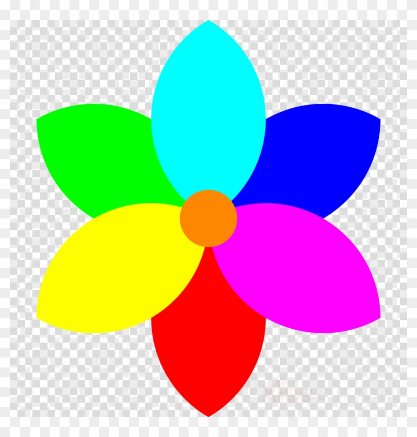 Rainbow Flower Clipart Petal Rainbow Rose Clip Art - Rainbow Flower Clipart Petal Rainbow Rose Clip Art #1521079