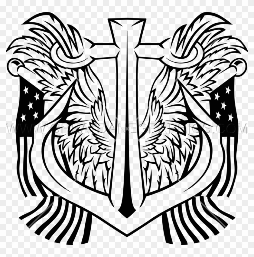 Drawn Anchor Navy Anchor - Drawn Anchor Navy Anchor #1521183
