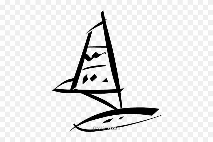 Windsurfer Royalty Free Vector Clip Art Illustration - Windsurfer Royalty Free Vector Clip Art Illustration #1521206