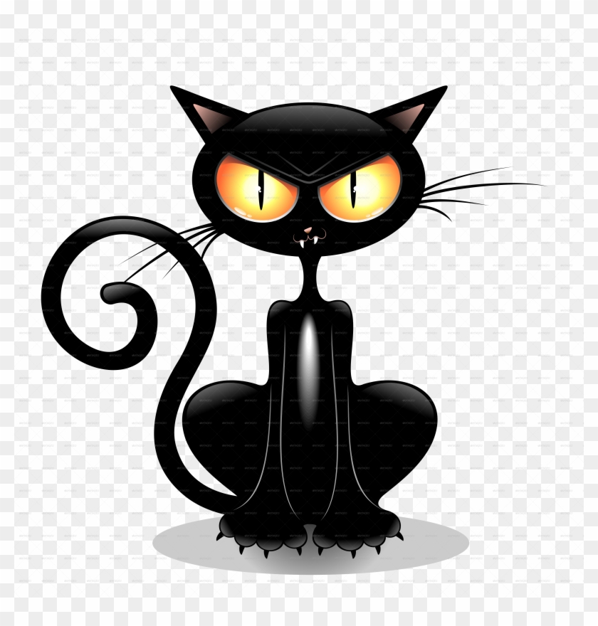 Cartoon Black Cat Desktop Backgrounds Clip Art Transparent - Cartoon Black Cat Desktop Backgrounds Clip Art Transparent #1521386
